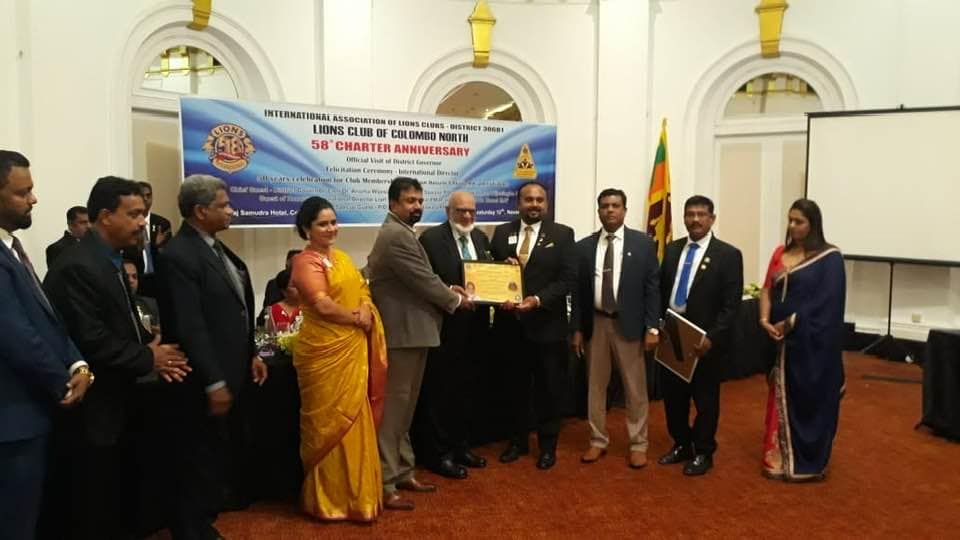 2022-11-12 Lions club of Colombo North 58th CHARTER Anniversary with 2nd District Governor Rajitha Rodrigo