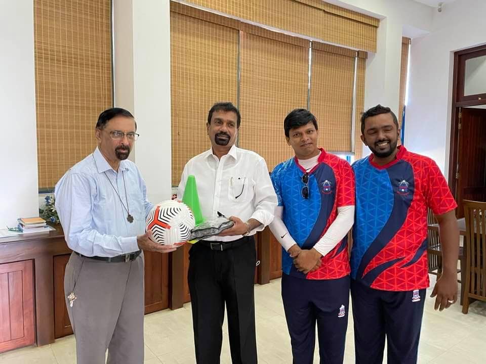 At Maris Stella College with Brother Shanthi Liyanage 13 March 2021