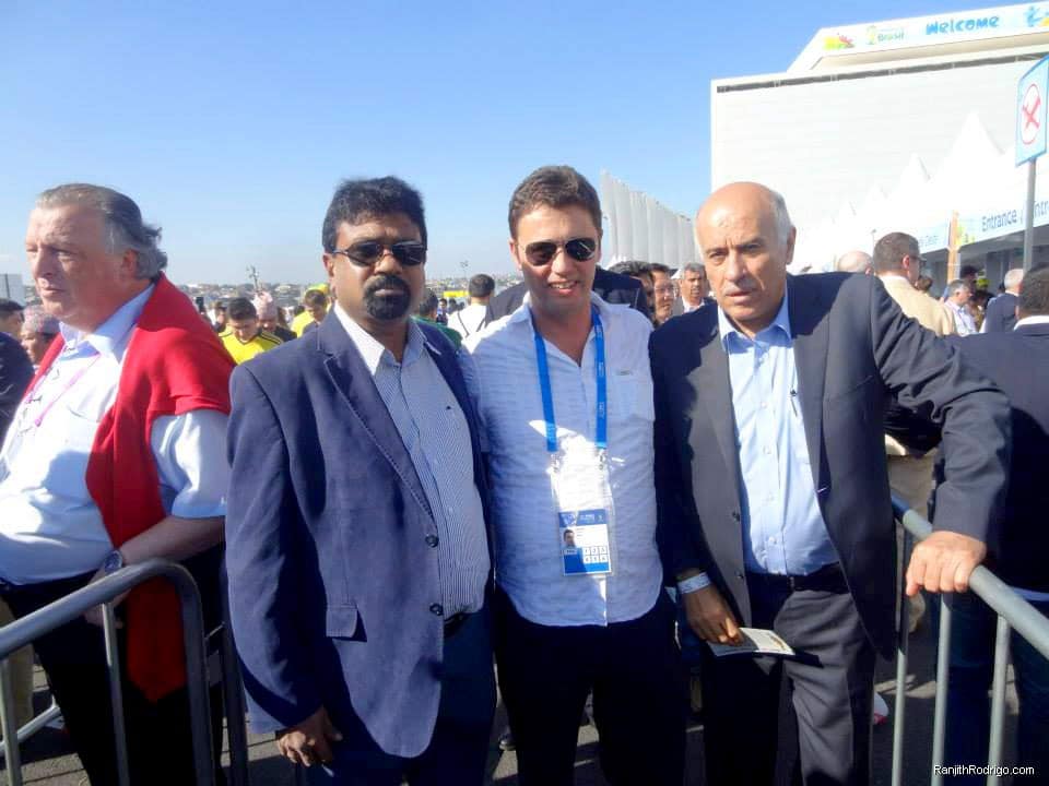 FIFA World Cup 2014 Opening Ceremony and Opening Match with FFSL President Ranjith Rodrigo 12 06 2014
